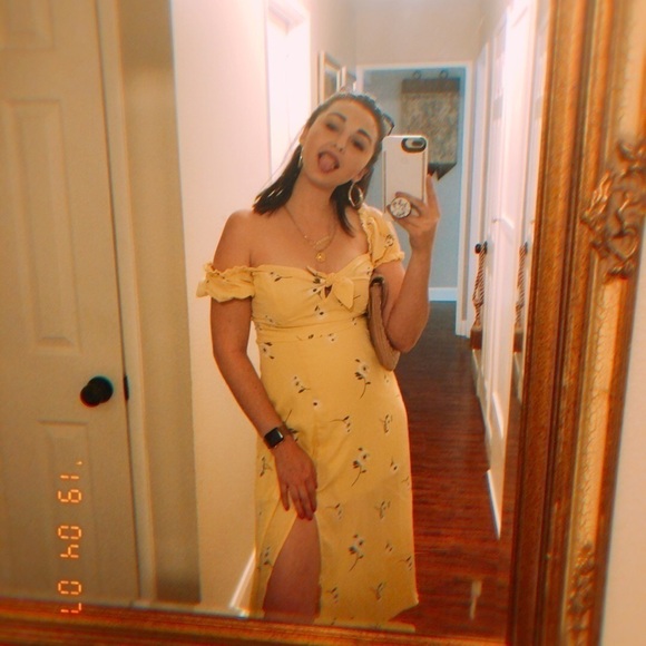 Yellow bustier dress - Picture 5 of 7